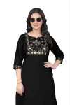 RICH LOOK TESLA COTTON EMBROIDERY WORK ONLY KURTI FESTIVE WEAR WHOLESALE PRICE ETHNIC GARMENT (2)