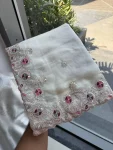 TRENDING CHIFFON SILK EMBROIDERY WITH PIPING BORDER WORK SAREE WITH UNSTITCHED BLOUSE WEDDING WEAR WHOLESALE PRICE ETHNIC GARMENT (4)