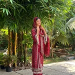 TRENDING COTTON PRINT WITH EMBROIDERY SEQUENCE WORK TOP BOTTOM WITH DUPATTA FESTIVE WEAR WHOLESALE PRICE ETHNIC GARMENT (2)