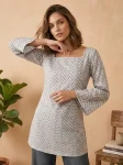 TRENDING COTTON PRINTED WORK ONLY TOP DAILY WEAR WHOLESALE PRICE ETHNIC GARMENT (2)