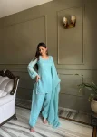 TRENDING CRUNCHY SILK SWAROVSKI ,WITH FANCY LACE WORK TOP PATIYALA WITH DUPATTA FESTIVE WEAR WHOLESALE PRICE ETHNIC GARMENT (6)