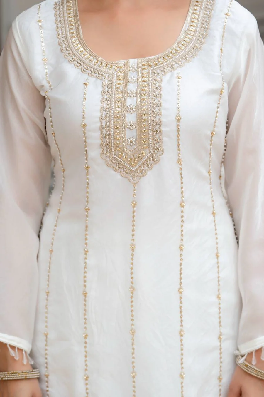 TRENDING FENDY SILK BEADS WORK TOP PALAZZO WITH DUPATTA WEDDING WEAR WHOLESALE PRICE ETHNIC GARMENT (6)