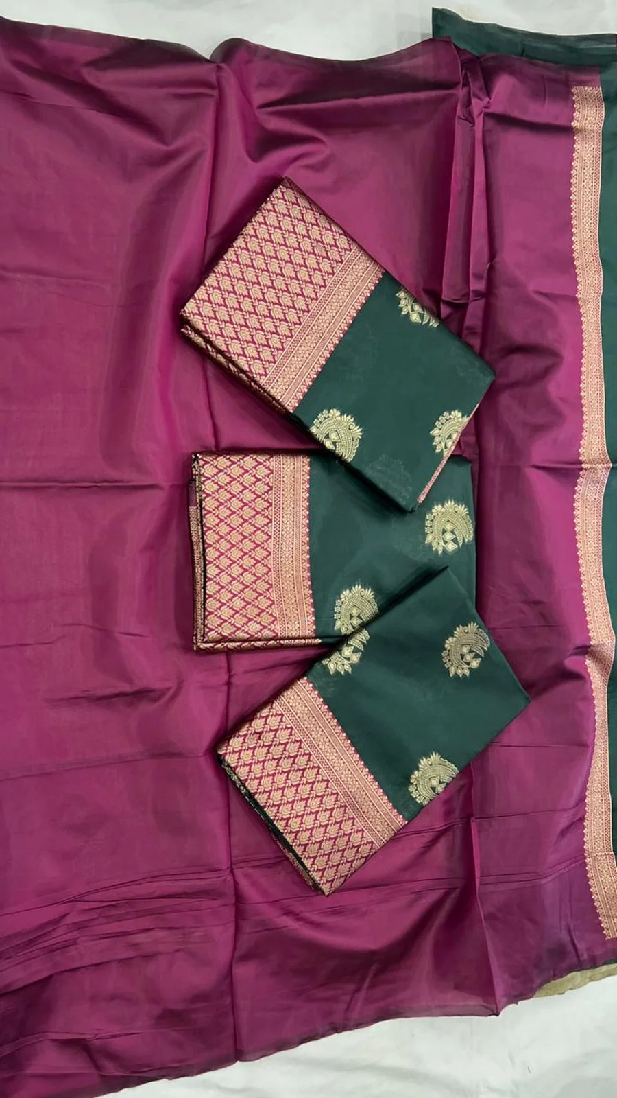 TRENDING LICHI SILK JACQUARD WORK SAREE WITH UNSTITCHED BLOUSE FESTIVE WEAR WHOLESALE PRICE ETHNIC GARMENT (7)