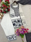 TRENDING NATURAL CREPE EMBROIDERY MULTI NEEDLE WORK TOP PATIYALA WITH DUPATTA FESTIVE WEAR WHOLESALE PRICE ETHNIC GARMENT (2)