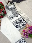 TRENDING NATURAL CREPE EMBROIDERY MULTI NEEDLE WORK TOP PATIYALA WITH DUPATTA FESTIVE WEAR WHOLESALE PRICE ETHNIC GARMENT (2)