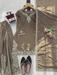 TRENDING NATURAL CREPE THREAD WITH SEQUENCE & FANCY LACE WORK TOP PALAZZO WITH DUPATTA FESTIVE WEAR WHOLESALE PRICE ETHNIC GARMENT (7)