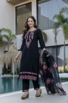 10ATTRACTIVE CHINON SEQUENCE EMBROIDERY WORK TOP BOTTOM WITH DUPATTA FESTIVE WEAR WHOLESALE PRICE ETHNIC GARMENT (19)