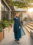 11DESIGNER GEORGETTE CHAIN SEQUENCE WORK WITH FANCY VAL LACE BORDER WORK TOP PALAZZO WITH DUPATTA FESTIVE WEAR WHOLESALE PRICE ETHNIC GARMENT (15)