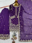14DESIGNER GEORGETTE EMBROIDERY AND SEQUENCE WORK WITH CUT WORK TOP PALAZZO WITH DUPATTA WEDDING WEAR WHOLESALE PRICE ETHNIC GARMENT (9)
