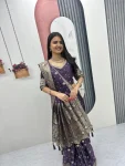 15DESIGNER PURE SILK JACQUARD WORK SAREE WITH UNSTITCHED BLOUSE WEDDING WEAR WHOLESALE PRICE ETHNIC GARMENT (28)