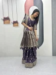 15DESIGNER PURE SILK JACQUARD WORK SAREE WITH UNSTITCHED BLOUSE WEDDING WEAR WHOLESALE PRICE ETHNIC GARMENT (28)