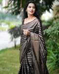 15FANCY LICHI SILK RICH PALLU & JACQUARD WORK SAREE WITH UNSTITCHED BLOUSE FESTIVE WEAR WHOLESALE PRICE ETHNIC GARMENT (12)