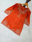 15FANCY NATURAL CREPE SEQUENCE CODING EMBROIDERY WORK TOP PALAZZO WITH DUPATTA FESTIVE WEAR WHOLESALE PRICE ETHNIC GARMENT (4)