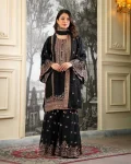 16CLASSIC FENDY SILK EMBROIDERY SEQUENCE WORK TOP SHARARA WITH DUPATTA FESTIVE WEAR WHOLESALE PRICE ETHNIC GARMENT (25)