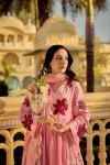 17MODERN COTTON BUTTI SEQUENCE EMBROIDERED WORK TOP BOTTOM WITH DUPATTA FESTIVE WEAR WHOLESALE PRICE ETHNIC GARMENT (17)