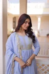 18NEW ARRIVAL MUL CHANDERI BEADS EMBROIDERY WORK TOP BOTTOM WITH DUPATTA FESTIVE WEAR WHOLESALE PRICE ETHNIC GARMENT (19)