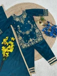 18RICH LOOK CHINON SILK EMBROIDERY SEQUENCE WORK KID’S TOP BOTTOM WITH DUPATTA FESTIVE WEAR WHOLESALE PRICE ETHNIC GARMENT (16)