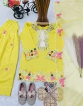 18RICH LOOK NATURAL CREPE EMBROIDERY SEQUENCE WORK KID’S TOP PATIYALA WITH DUPATTA FESTIVE WEAR WHOLESALE PRICE ETHNIC GARMENT (10)
