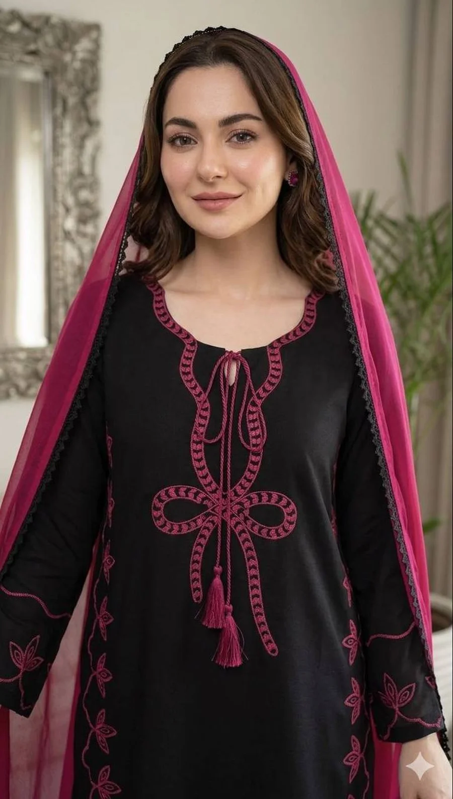 19MODERN RAYON EMBROIDERY WORK TOP PALAZZO WITH DUPATTA FESTIVE WEAR WHOLESALE PRICE ETHNIC GARMENT (17)