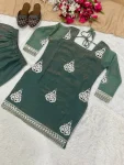 1CLASSIC FENDY SILK SEQUENCE EMBROIDERY WORK TOP PALAZZO WITH DUPATTA FESTIVE WEAR WHOLESALE PRICE ETHNIC GARMENT (22)