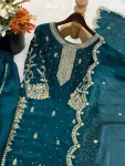 1DESIGNER FENDY SILK EMBROIDERY CODING AND SEQUENCE WORK TOP PALAZZO WITH DUPATTA FESTIVE WEAR WHOLESALE PRICE ETHNIC GARMENT (13)