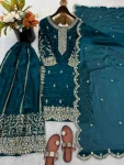1DESIGNER FENDY SILK EMBROIDERY CODING AND SEQUENCE WORK TOP PALAZZO WITH DUPATTA FESTIVE WEAR WHOLESALE PRICE ETHNIC GARMENT (13)
