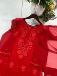 1DESIGNER GEORGETTE EMBROIDERY WORK TOP PALAZZO WITH DUPATTA OFFICE WEAR WHOLESALE PRICE ETHNIC GARMENT (11)