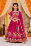 DESIGNER GEORGETTE MULTI EMBROIDERY WORK LEHENGA CHOLI WITH DUPATTA PINK