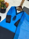 1FANCY FRENCH CREPE SILK EMBROIDERY BEADS WORK TOP BOTTOM WITH DUPATTA FESTIVE WEAR WHOLESALE PRICE ETHNIC GARMENT (20)