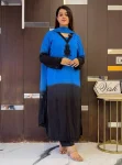 1FANCY FRENCH CREPE SILK EMBROIDERY BEADS WORK TOP BOTTOM WITH DUPATTA FESTIVE WEAR WHOLESALE PRICE ETHNIC GARMENT (20)