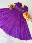 1FANCY KOTA CHECKS MAGGAMHANDWORK ONE PIECE DRESS DAILY WEAR WHOLESALE PRICE ETHNIC GARMENT (14)