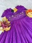 1FANCY KOTA CHECKS MAGGAMHANDWORK ONE PIECE DRESS DAILY WEAR WHOLESALE PRICE ETHNIC GARMENT (14)