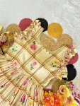 1FANCY MUL CHANDERI CHECKS FLORAL PRINT WORK ONE PIECE DRESS DAILY WEAR WHOLESALE PRICE ETHNIC GARMENT (14)