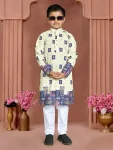 1FANCY RAYON CHIKANKARI WORK KID’S KURTA PAYJAMA FESTIVE WEAR WHOLESALE PRICE ETHNIC GARMENT (6)