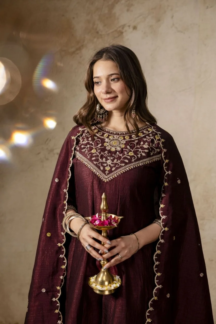 1FANCY VICHITRA SILK SEQUENCE CODING EMBROIDERY WORK TOP BOTTOM WITH DUPATTA FESTIVE WEAR WHOLESALE PRICE ETHNIC GARMENT (33)