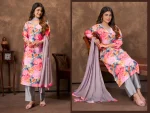 1LATEST CHANDERI HANDWORK TOP BOTTOM WITH DUPATTA FESTIVE WEAR WHOLESALE PRICE ETHNIC GARMENT (9)