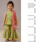 1LATEST RAYON DIGITAL PRINT WORK KID’S TOP BOTTOM WITH DUPATTA FESTIVAL WEAR WHOLESALE PRICE ETHNIC GARMENT (5)