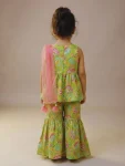 1LATEST RAYON DIGITAL PRINT WORK KID’S TOP BOTTOM WITH DUPATTA FESTIVAL WEAR WHOLESALE PRICE ETHNIC GARMENT (5)