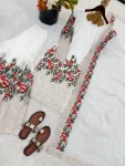 1MODERN FENDY SILK EMBROIDERY SEQUENCE WORK WITH HAND WORK TOP SHARARA WITH DUPATTA FESTIVE WEAR WHOLESALE PRICE ETHNIC GARMENT (12)
