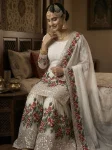 1MODERN FENDY SILK EMBROIDERY SEQUENCE WORK WITH HAND WORK TOP SHARARA WITH DUPATTA FESTIVE WEAR WHOLESALE PRICE ETHNIC GARMENT (12)