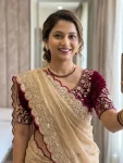1MODERN GEORGETTE SEQUENCE WORK CUT WORK BORDER SAREE WITH UNSTITCHED BLOUSE WEDDING WEAR WHOLESALE PRICE ETHNIC GARMENT (9)