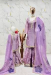 1MODERN GMY SILK EMBROIDERY SEQUENCE WORK MOTHER DAUGHTER SET FESTIVE WEAR WHOLESALE PRICE ETHNIC GARMENT (16)