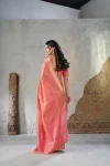1MODERN LINENE COTTON SILK GOLD ZARI AND SELF DESIGN WORK SAREE WITH UNSTITCHED BLOUSE FESTIVE WEAR WHOLESALE PRICE ETHNIC GARMENT (21)