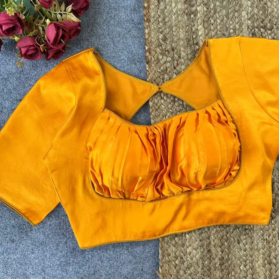 1MODERN MALAI SATIN PLAIN STITCHED BLOUSE PARTY WEAR WHOLESALE PRICE ETHNIC GARMENT (4)
