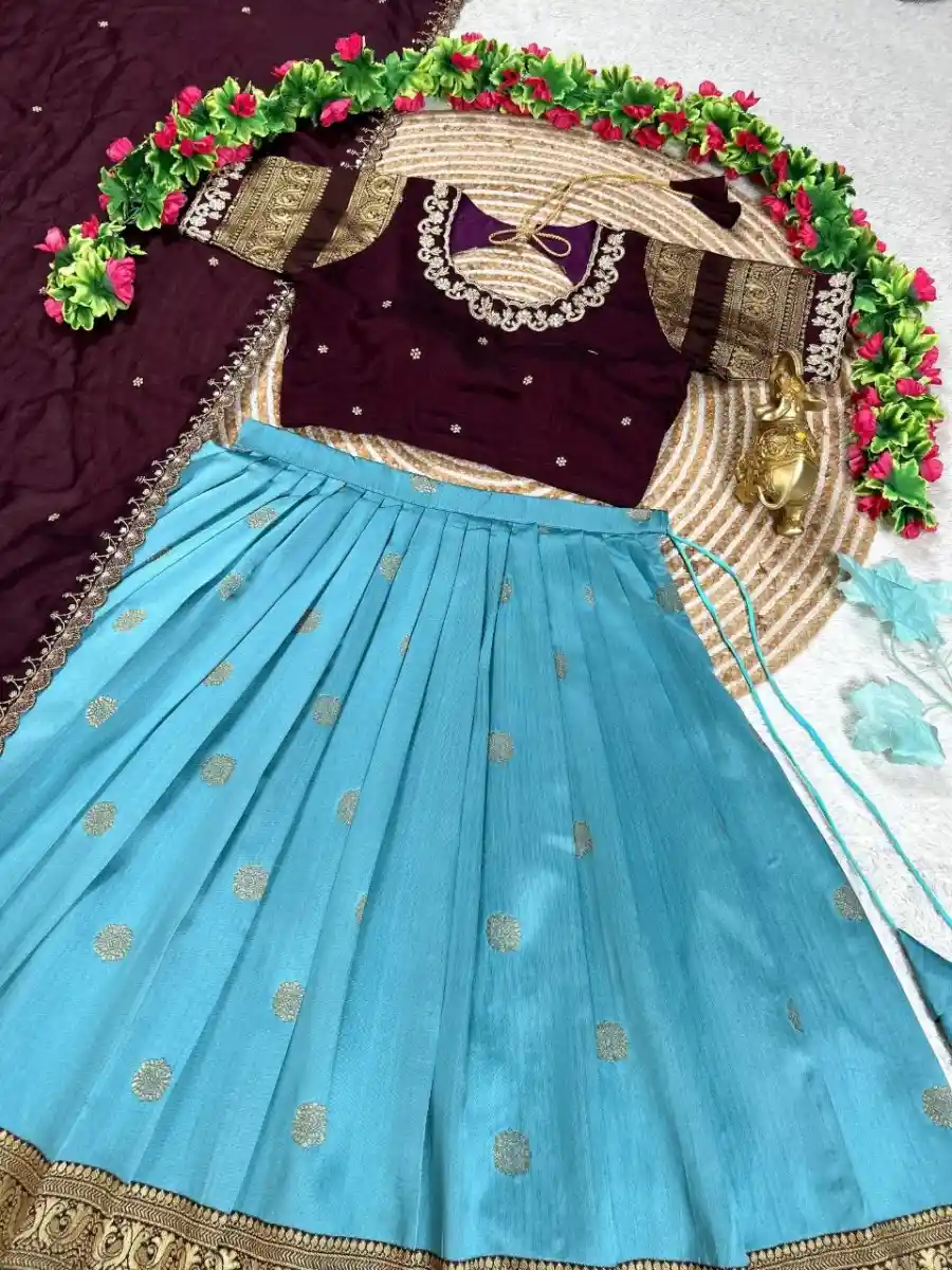 1MODERN RANGOLI SILK EMBROIDERY WORK LEHENGA CHOLI WITH DUPATTA WEDDING WEAR WHOLESALE PRICE ETHNIC GARMENT (15)