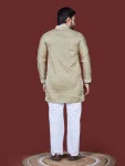 1MODERN SILK EMBROIDERY WORK MEN’S KURTA PAYJAMA WEDDING WEAR WHOLESALE PRICE ETHNIC GARMENT (22)