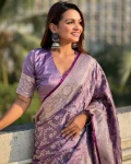 1MOST PICKED LICHI SILK JACQUARD WORK SAREE WITH UNSTITCHED BLOUSE WEDDING WEAR WHOLESALE PRICE ETHNIC GARMENT (19)