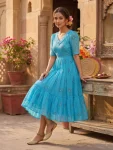 1NEW ARRIVAL KOTA CHECKS EMBROIDERED WORK ONE PIECE DRESS DAILY WEAR WHOLESALE PRICE ETHNIC GARMENT (13)