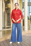 1NEW ARRIVAL POLY RAYON PRINT WORK TOP DAILY WEAR WHOLESALE PRICE ETHNIC GARMENT (2)
