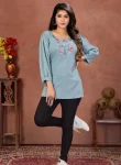 1NEW ARRIVAL RINKAL COTTON EMBROIDERY WORK ONLY TOP DAILY WEAR WHOLESALE PRICE ETHNIC GARMENT (4)